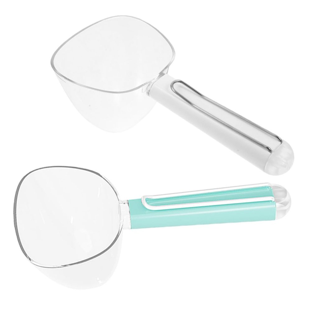 Abaodam 2 x Pet Food Scoop with Clip and Accurate Measurement