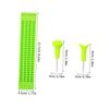 Anneome Braille Writing Slate and Stylus Set, Green Plastic view 2
