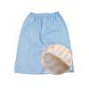 SXTYYH Waterproof 4-Layer Washable Incontinence Bed Pad with Skirt (XL, Blue Padded) view 1