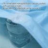 SXTYYH Waterproof 4-Layer Washable Incontinence Bed Pad with Skirt (XL, Blue Padded) view 3