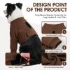 CITTOILE Dog Recovery Suit After Surgery for Front Legs, Brown, XS view 2