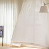 Homxi Semi-Blackout Curtains for Kids' Room, 2 Panels, Beige White, 132 x 115 cm view 1