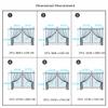 Homxi Semi-Blackout Curtains for Kids' Room, 2 Panels, Beige White, 132 x 115 cm view 2
