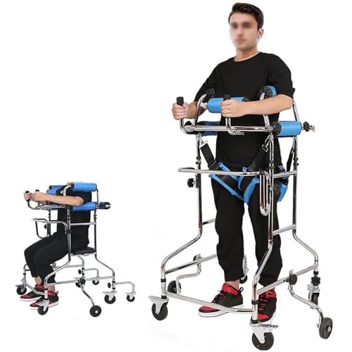 Height-Adjustable 8-Wheel Walker with Seat for Seniors