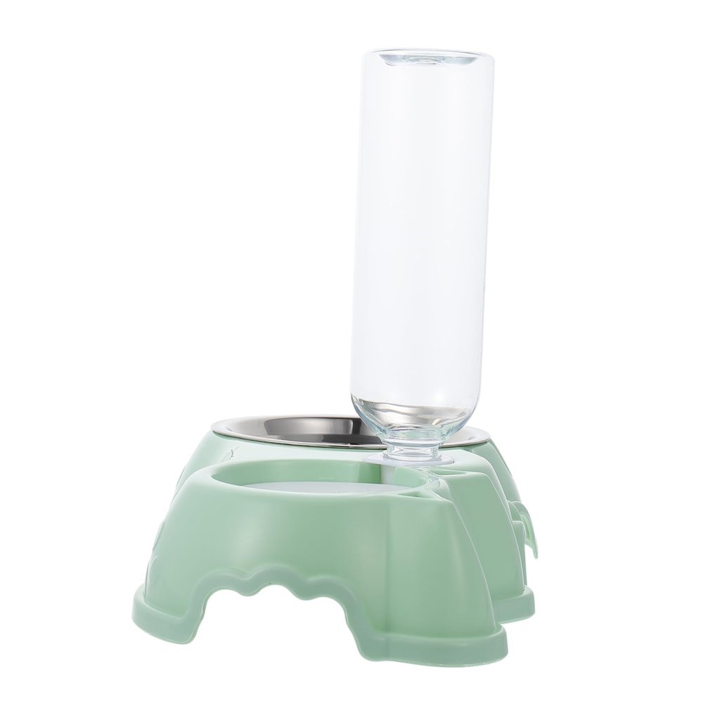 Toyvian Automatic Pet Feeder with Dual Bowl and Water Dispenser