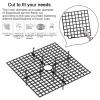 Tianher Plant Pot Protectors, 2-Piece Cuttable Plant Grids with Deep Stakes, 30 cm, Black view 3