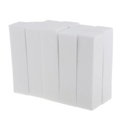 10-Piece Nail Art Manicure Pedicure Buffer Blocks, White