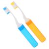 KOCKSHION 2-Pack Foldable Travel Toothbrushes with Soft Bristles view 1