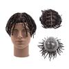 ZENY896V Men's Dreadlock Toupee, 6 in, Afro Twist Crochet Braids, 1B#, 7x10 view 1