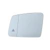 HPTOUY Heated Side Mirror Glass with Blind Spot, Replacement for Mercedes-Benz CE CLS CLA GLA GLK S 2010–2013, White-Left view 2