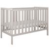 zee Bambi 2-in-1 Baby Crib, 3-Level Adjustable, 2 Removable Slats, with Guardrail, 60 x 120 x 86 cm, Cashmere view 2