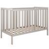 zee Bambi 2-in-1 Baby Crib, 3-Level Adjustable, 2 Removable Slats, with Guardrail, 60 x 120 x 86 cm, Cashmere view 4