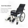 ZCXMNL Foldable Lightweight Wheelchair, 21 lb, with Padded Armrests, Hand Brakes and Footrests view 2