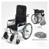 ZCXMNL Foldable Lightweight Wheelchair, 21 lb, with Padded Armrests, Hand Brakes and Footrests view 3