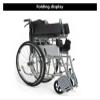 ZCXMNL Foldable Lightweight Wheelchair, 21 lb, with Padded Armrests, Hand Brakes and Footrests view 4