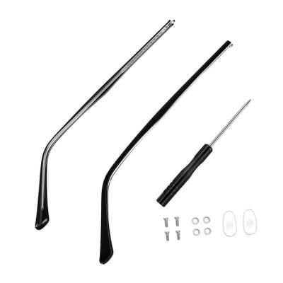 CLISPEED Flexible Metal Replacement Eyeglass Temples, Black