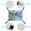 BVKWNTSA All-Season Hand-Painted Blue Dragonfly Print Pet Hammock view 3