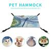 BVKWNTSA All-Season Hand-Painted Blue Dragonfly Print Pet Hammock view 4