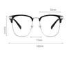 ZHUYIQZ Computer Reading Glasses for Eye-Fatigue Relief, Anti-UV and Blue-Light-Blocking, Flat Lens (C5, +1.50) view 3