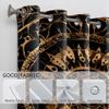 Mandala Blackout Curtains, Black and Gold, 2-Piece Set view 4