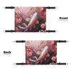 KKLWEGU Pink Cherry Blossom Cat Hammock with Red Carp Design view 2