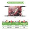 KKLWEGU Pink Cherry Blossom Cat Hammock with Red Carp Design view 3