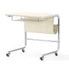 C-Shaped Bedside Table with Wheels view 4