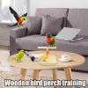 Bird Perch - Wooden Bird Stand view 3