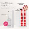 Doonails Press-Ons Starter Set – 7-Minute Manicure with Red, Rounded Press-Ons, File & Remover Oil view 3