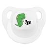 Wanapix | Personalized Baby Pacifier | Silicone Nipple for Newborns | 0–6 Months | Anatomical, BPA- and Phthalate-Free | Dino view 2