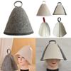 Wool Felt Sauna Hat for Comfort and Forehead Protection (Red) view 4