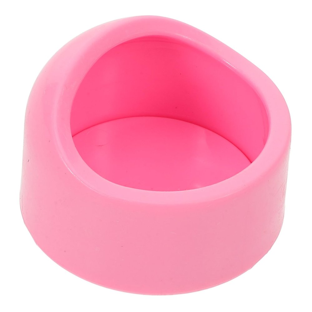 Abaodam Pink Round Plastic Feeding Bowl