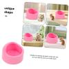 Abaodam Pink Round Plastic Feeding Bowl view 3