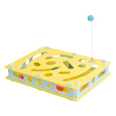 Cat Puzzle Toy, Interactive Maze Game, 39.7 x 40.6 x 40.5 cm