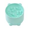 Elevated Cat Bowl with Slow Feeding (Green, 12.5x8.5cm) view 1