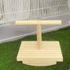 Interactive Wooden Bird Swing Perch view 2