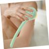 Green Plastic Back Brush with Long Handle and Soft Bristles view 4