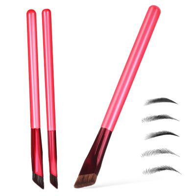 LOLIPPYY 3-Piece Multifunctional Eyebrow Brush Set with Synthetic Bristles