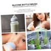 INOOMP 3-Piece Baby Bottle Brush Set with Long Handles view 3
