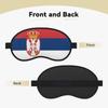Serbian Flag Sleep Mask, Unisex, Blackout, Comfortable Eye Mask for Travel, Meditation, and Sleep view 2