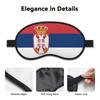 Serbian Flag Sleep Mask, Unisex, Blackout, Comfortable Eye Mask for Travel, Meditation, and Sleep view 3