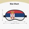 Serbian Flag Sleep Mask, Unisex, Blackout, Comfortable Eye Mask for Travel, Meditation, and Sleep view 4