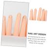 VICASKY Silicone Nail Practice Fingers, 5 Pieces, Khaki view 2
