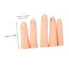 VICASKY Silicone Nail Practice Fingers, 5 Pieces, Khaki view 3