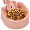 Hanging Dog Water Dispenser with Automatic Feeding, 500 ml/500 g, Pink view 3