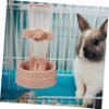 Hanging Dog Water Dispenser with Automatic Feeding, 500 ml/500 g, Pink view 4