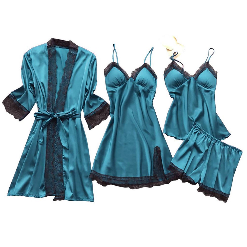 Women's Plus-Size Latex Lingerie Babydoll with Lace and Open-Bottom Mesh