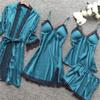 Women's Plus-Size Latex Lingerie Babydoll with Lace and Open-Bottom Mesh view 4