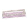 TOVINANNA Stylish Plastic Eyelash Storage Box with Rhinestones, Pull-Out Tray and Base view 1