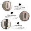 Childproof Cabinet Locks with Double Buttons, 2-Pack, White ABS view 4